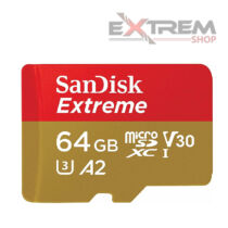 Memóriakártya - Sandisk Extreme U3 V30 Micro SD - 64gb (4K videóhoz)