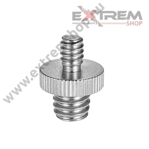 3/8" -> 1/4"-os fényképezőgép csavar adapter (apa-apa)