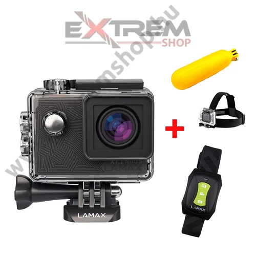 Lamax Action X7.1 Naos Sportkamera + ajándék távirányító, fejpánt, bobber - 2 év garanciával